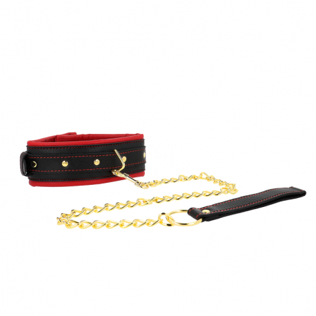 Collar con Correa de Tejido Liso Ajustable