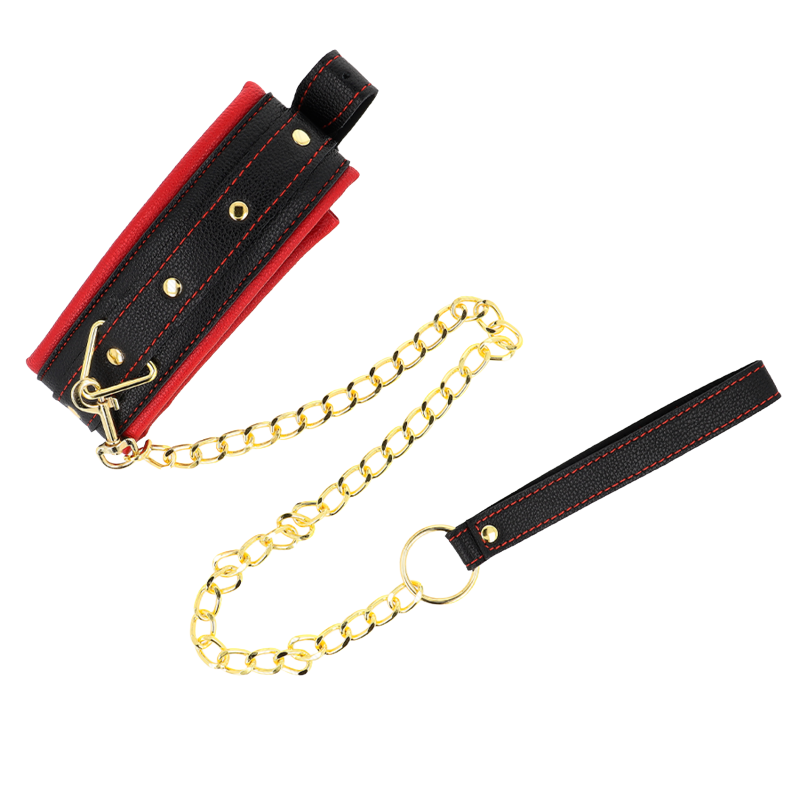Collar con Correa de Tejido Liso Ajustable