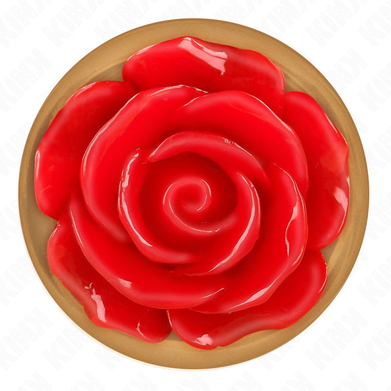 Plug Anal Oro Rosado Rosa Roja L