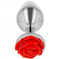 Plug Anal Rosa Roja Talla L