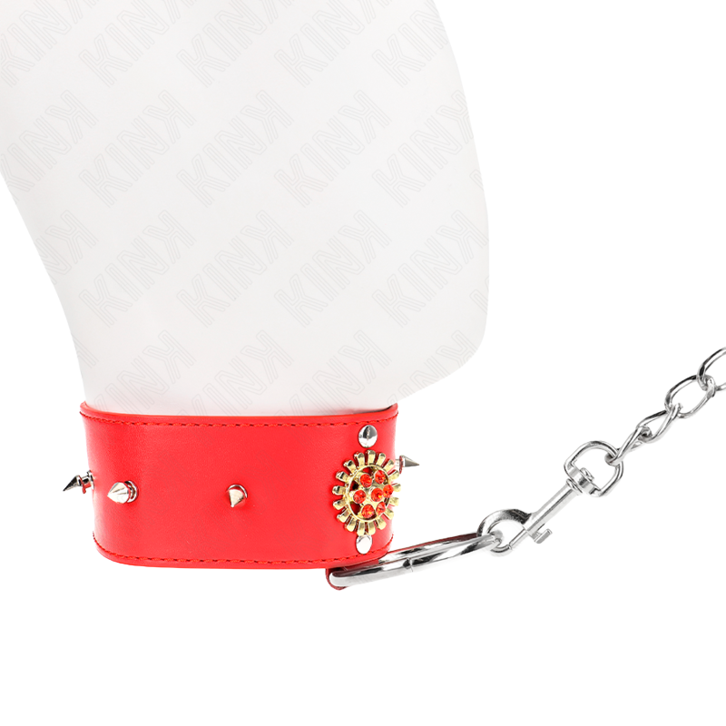 Collar con Correa Rojo con Diamantes