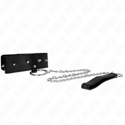 Collar con Correa con Tachuelas Plateadas Modelo 2