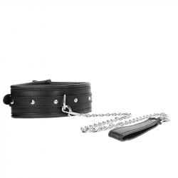 Collar con Correa Hebilla Brillante