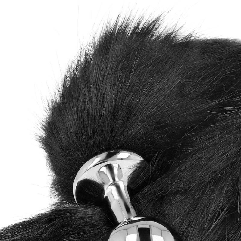 Plug Anal con Cola Negra Talla M
