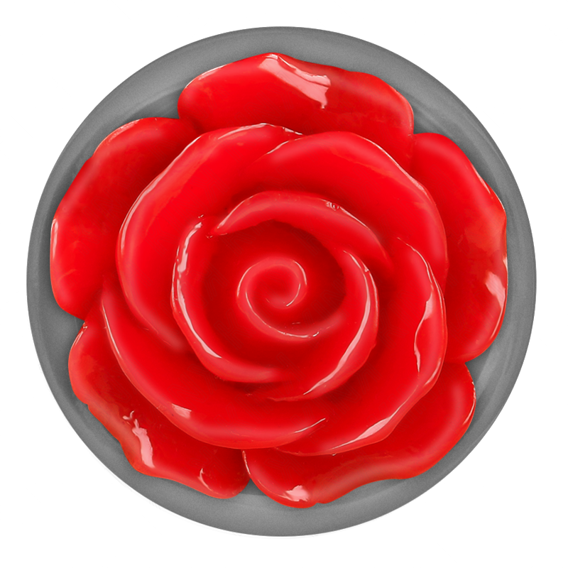 Plug Anal Rosa Roja Talla M