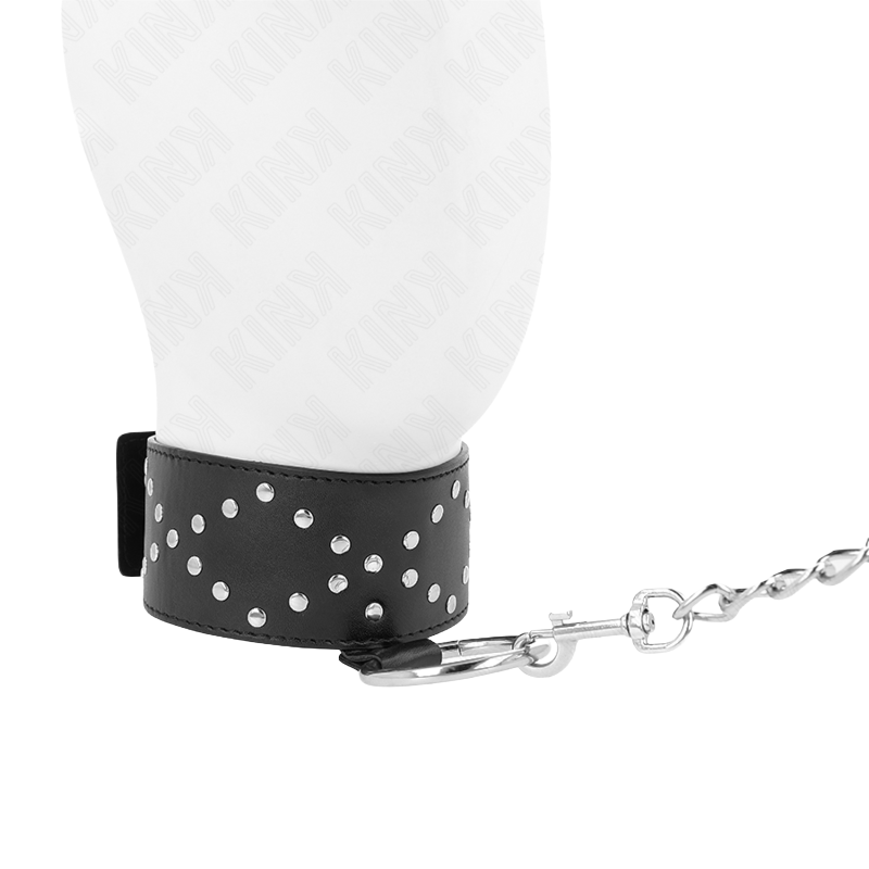 Collar con Correa con Tachuelas Plateadas Modelo 3