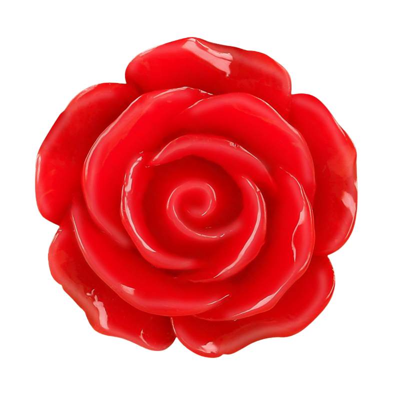 Plug Anal Oro Rosado Rosa Roja Talla M
