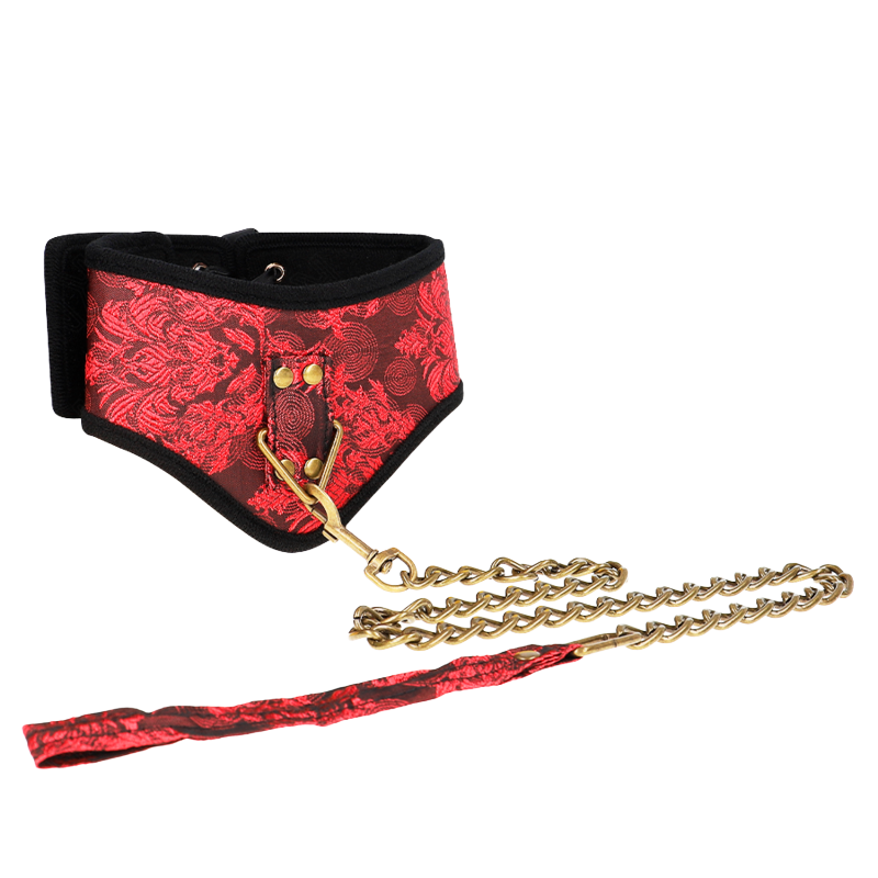 Collar con Correa de Encaje Modelo Scandal