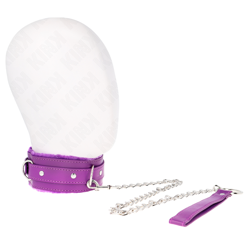 Collar con Correa con Restricciones Morado