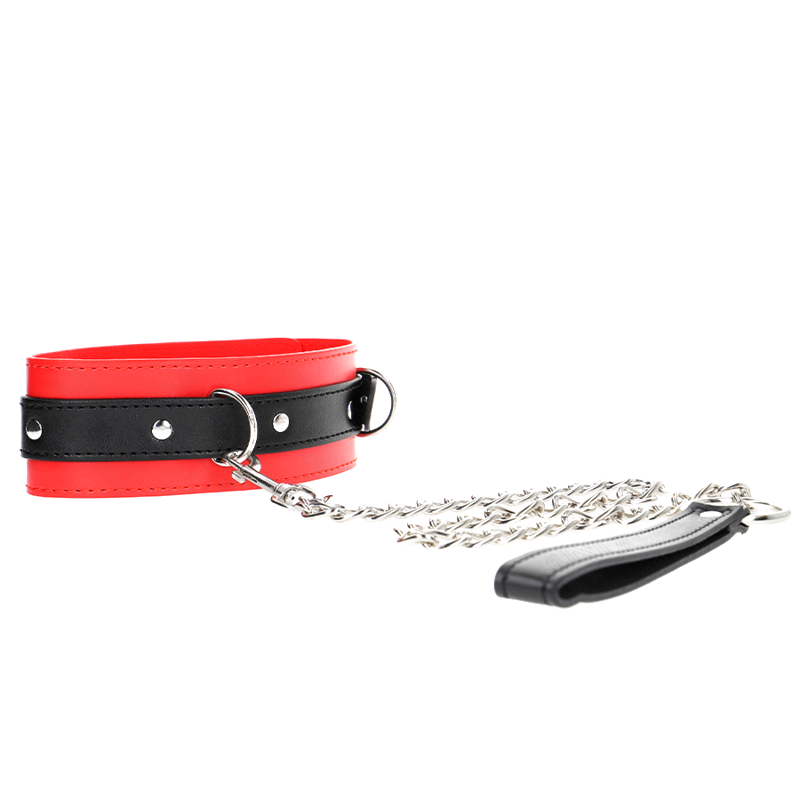 Collar con Correa Rojo