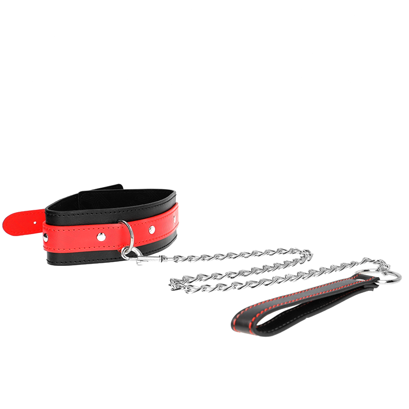 Collar Con Correa Rojo