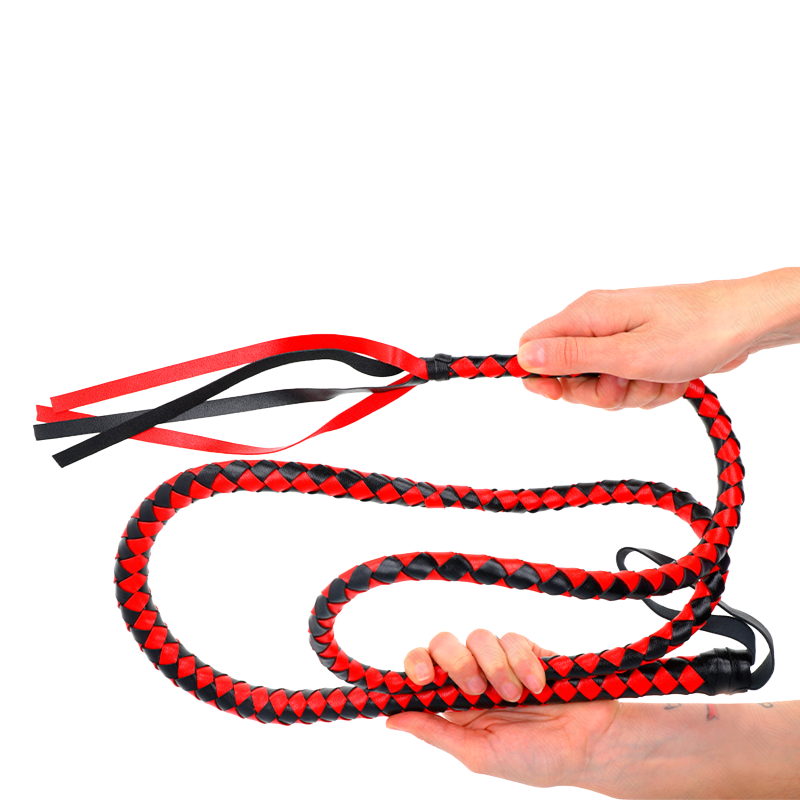 Látigo de Serpiente Largo Rojo