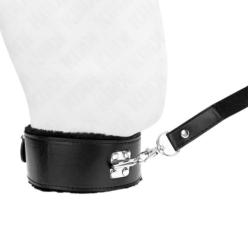 Collar con Correa con Tachuelas Plateadas Modelo 4 Negro