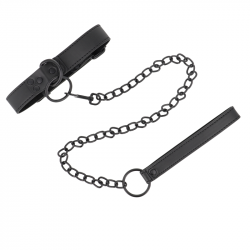 Collar con Correa Oscuro