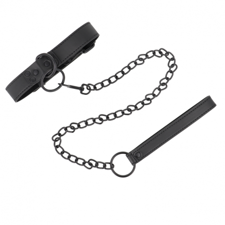 Collar con Correa Oscuro