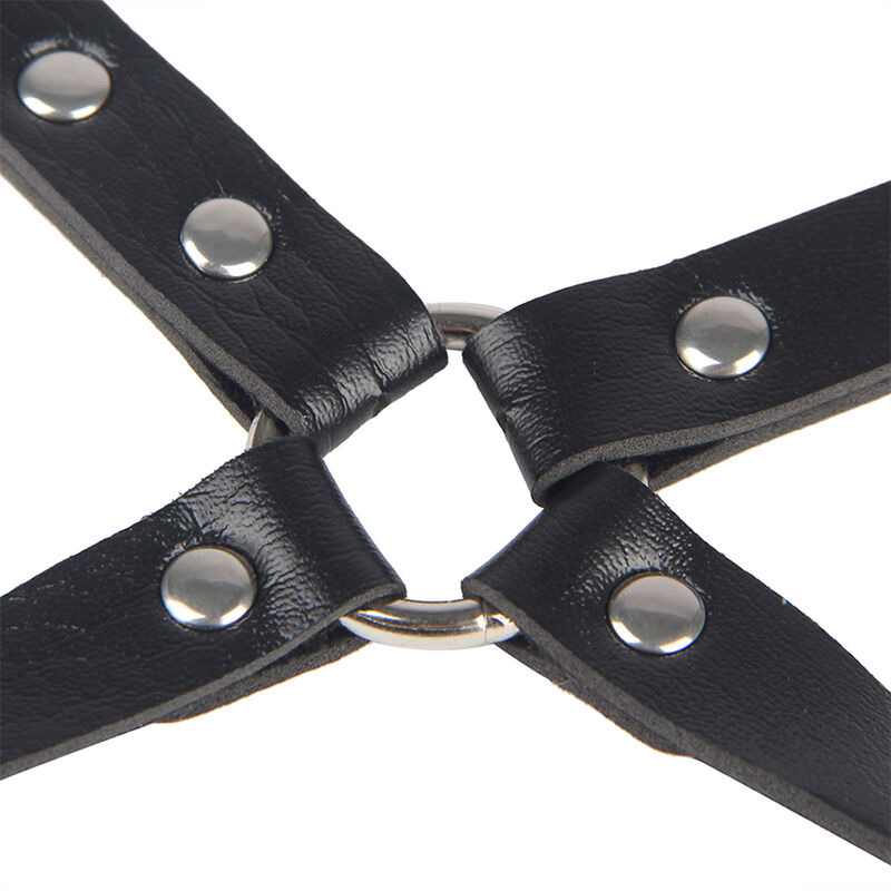 Esposas con Cinturón Bondage Negro TU