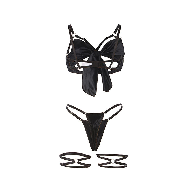 Set Sujetador con Lazo Negro