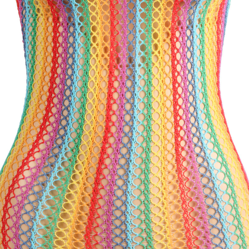 Vestido de Rejilla Arcoíris TU