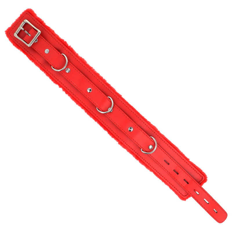 Collar con Correa con Restricciones Rojo