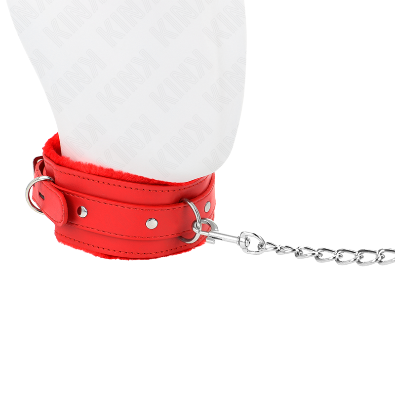Collar con Correa con Restricciones Rojo