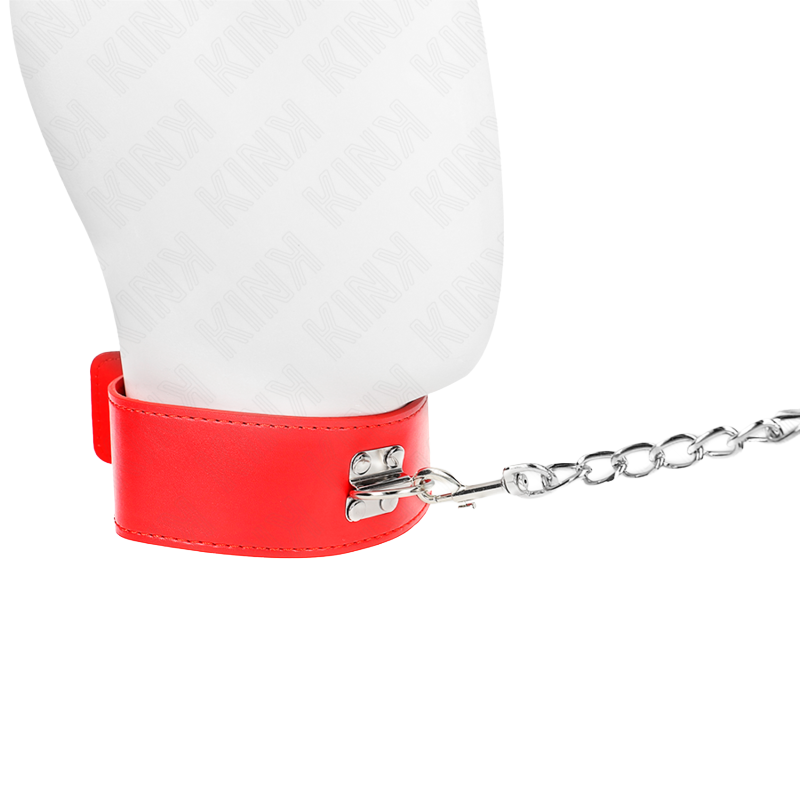 Collar con Correa Ancho Rojo