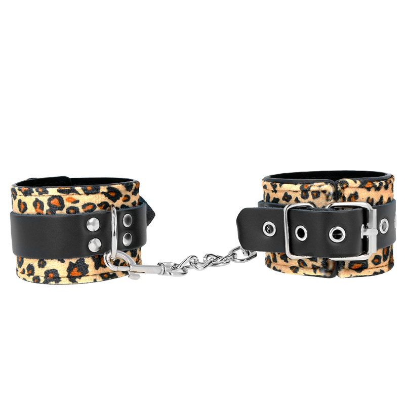 Muñequeras de Cuero Estilo Leopardo