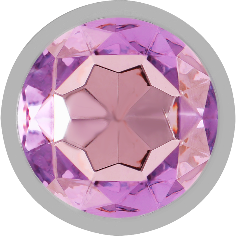 Plug Anal Metálico con Cristal Violeta Talla S