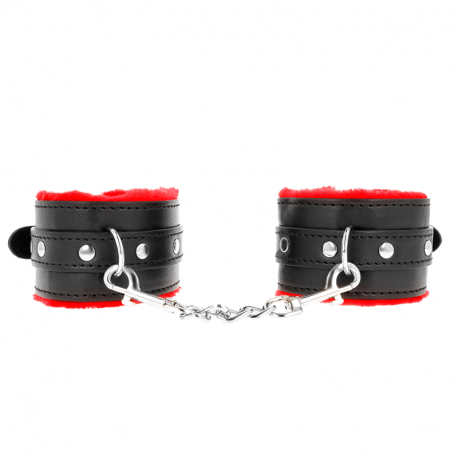 Muñequeras Forradas Premium Rojo con Correa Negro