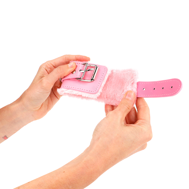 Muñequeras Forradas Rosa con Correa