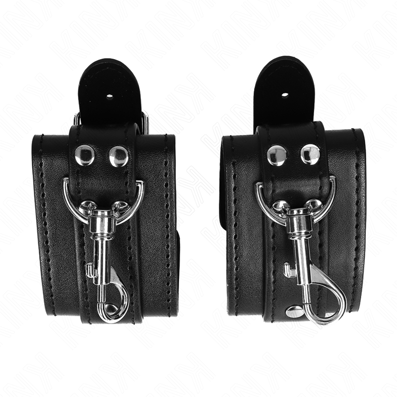 Muñequeras Estilo Mazmorra con Cerradura Negro