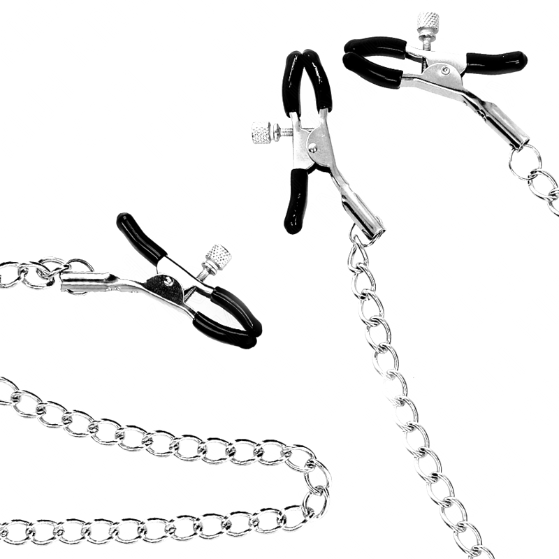 Pinzas para Pezones y Clítoris con Cadena Modelo 2