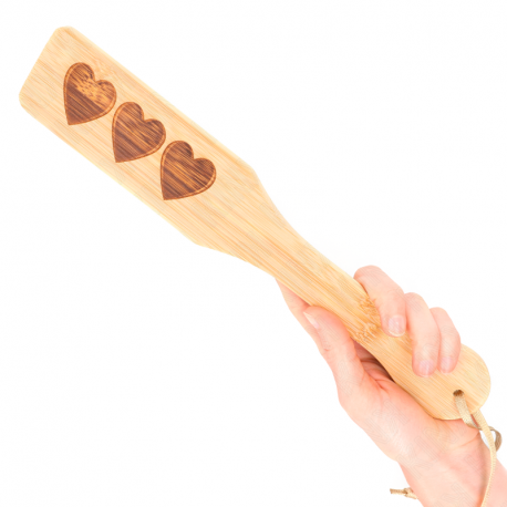 Pala de Bambú Diseño Corazón