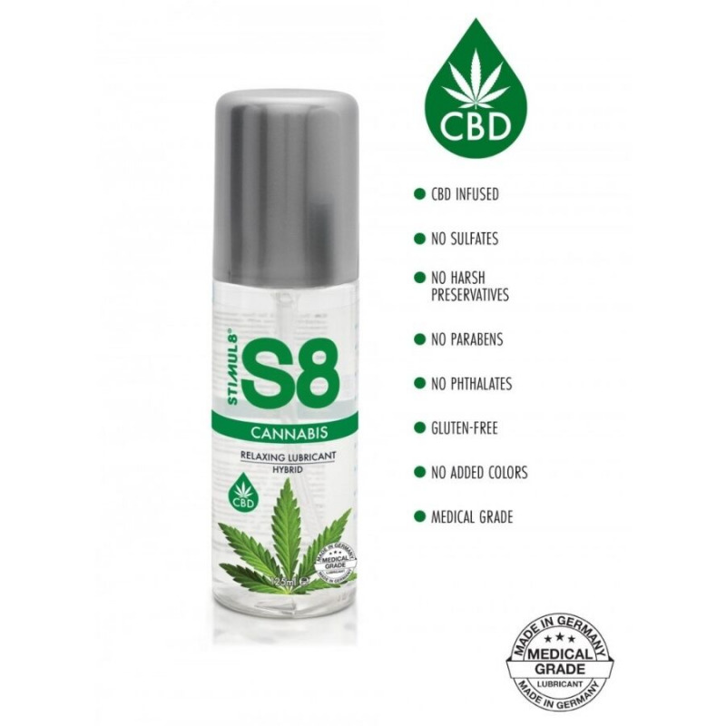 S8 Lubricante Híbrido Cbd 125 ml