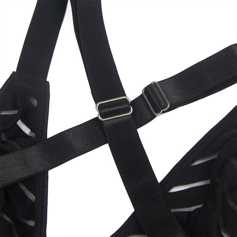 Body con Liguero Negro