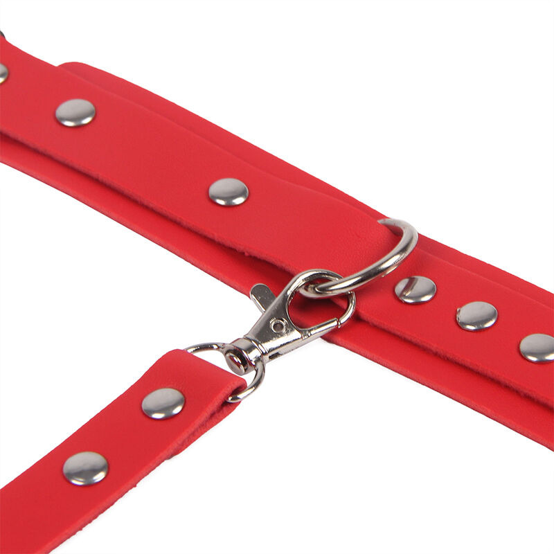 Esposas con Cinturón Bondage Rojo