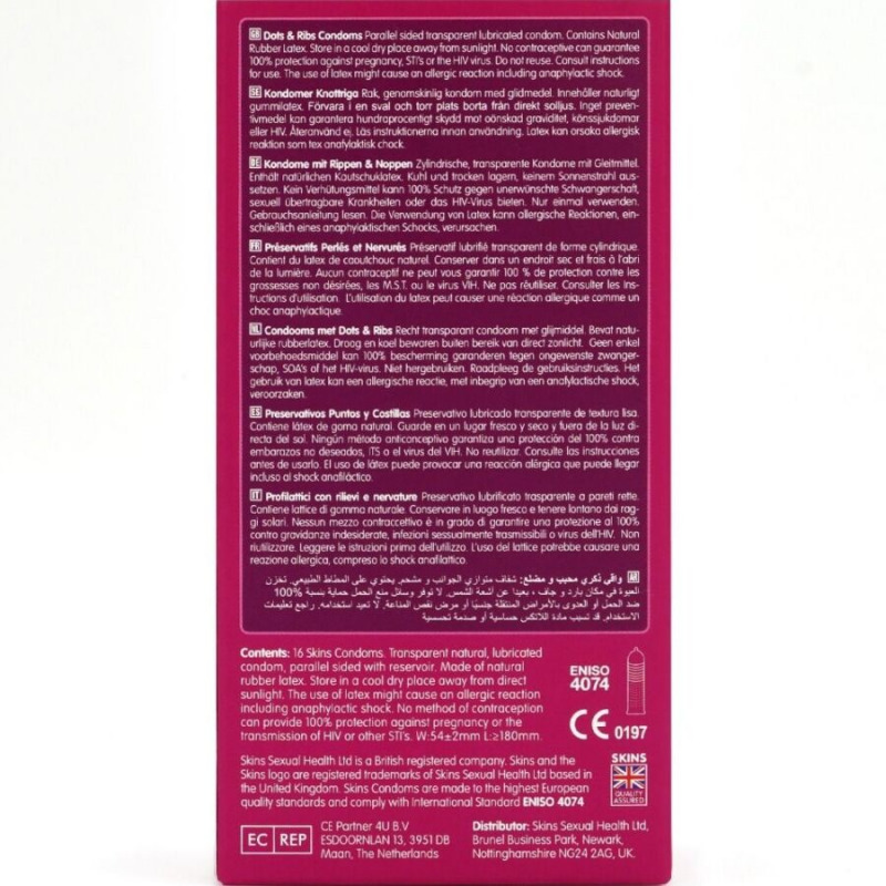 Preservativos Dots & Ribs Premium 16 Uds