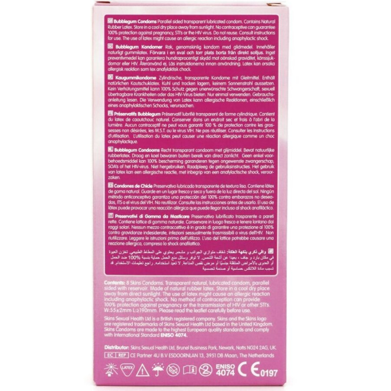 Preservativos Sabor Chicle Premium 8 Uds