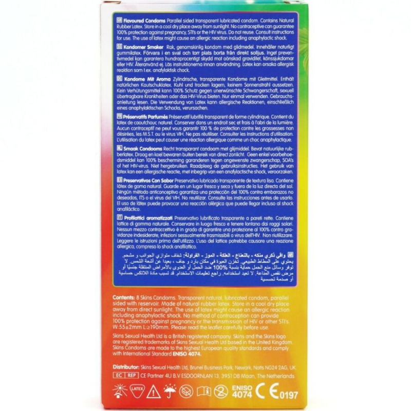 Preservativos Multi Sabores Premium 8 Uds