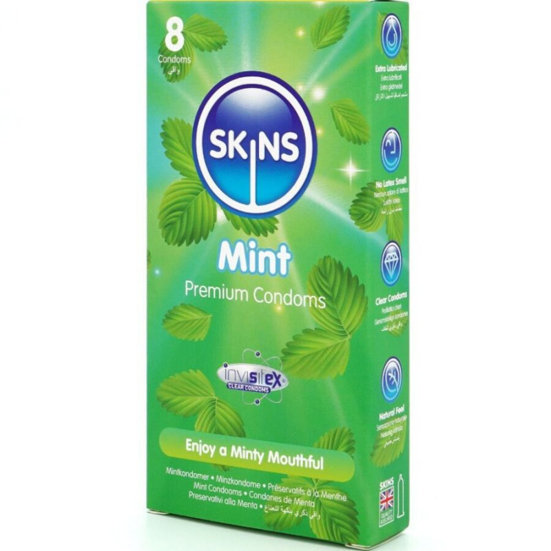 Preservativos Premium Sabor Menta 8 Uds