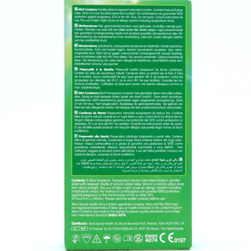 Preservativos Premium Sabor Menta 8 Uds