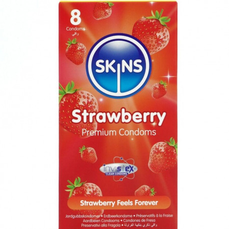 Preservativos Premium Sabor Fresa 8 Uds