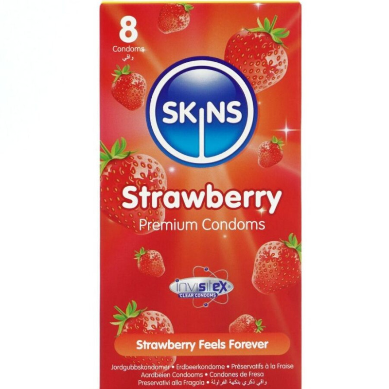 Preservativos Premium Sabor Fresa 8 Uds