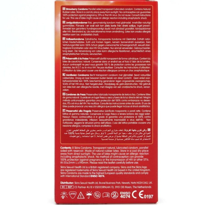 Preservativos Premium Sabor Fresa 8 Uds