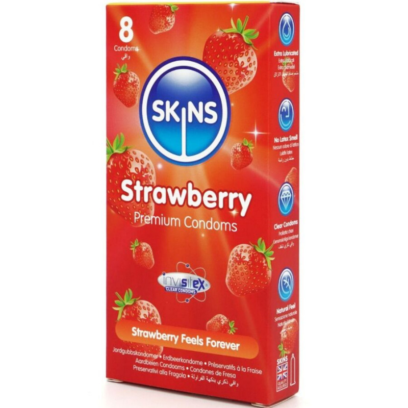 Preservativos Premium Sabor Fresa 8 Uds