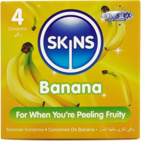 Preservativos Sabor Plátano Premium 4 Uds