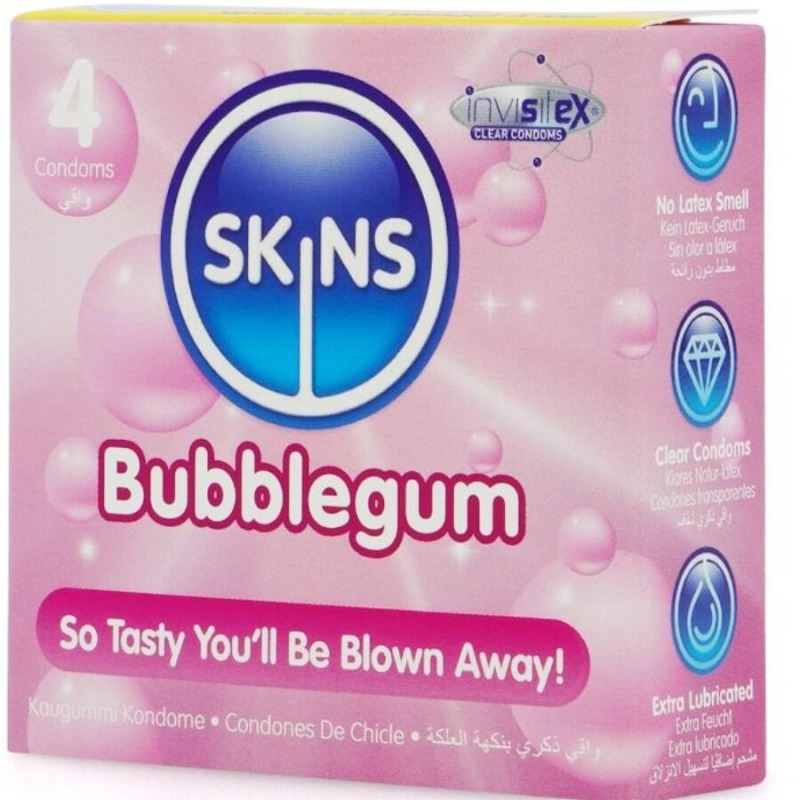 Preservativos Sabor Chicle Premium 4 Uds