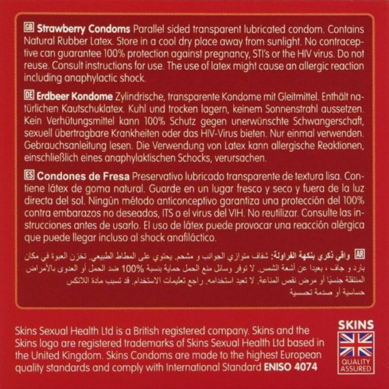 Preservativos Premium Sabor Fresa 4 Uds