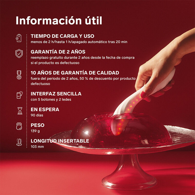 Lelo Mona Spectra masajeador íntimo luz roja