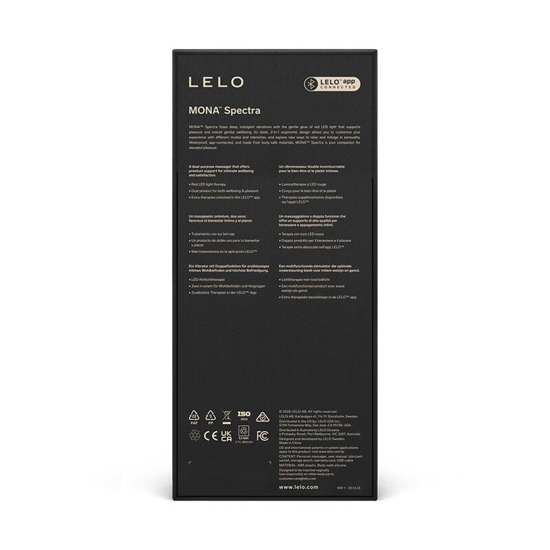 Lelo Mona Spectra masajeador íntimo luz roja