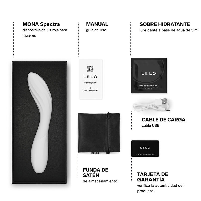 Lelo Mona Spectra masajeador íntimo luz roja